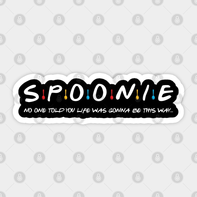 Spoonie Species: "SPOONIE..." Sticker by spooniespecies